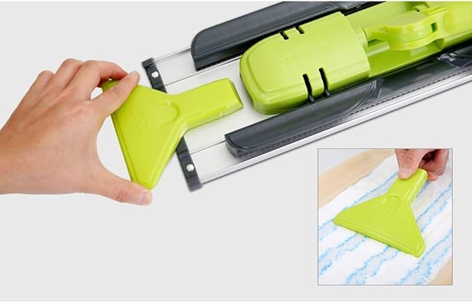 Mop Aluminum Alloy Flat Dragged Wood Floor mop Stainless Steel Rod Clip Towel Tow mop