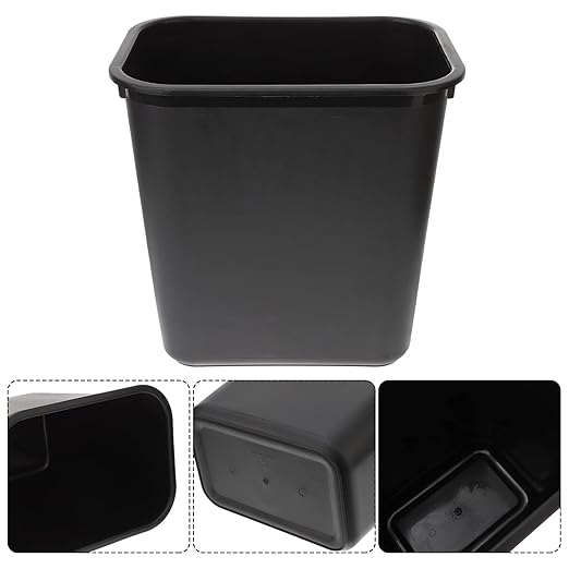 ABOOFAN Square Trash Can Multi-Functional Home Office Waste Basket Small Bathroom Garbage Container
