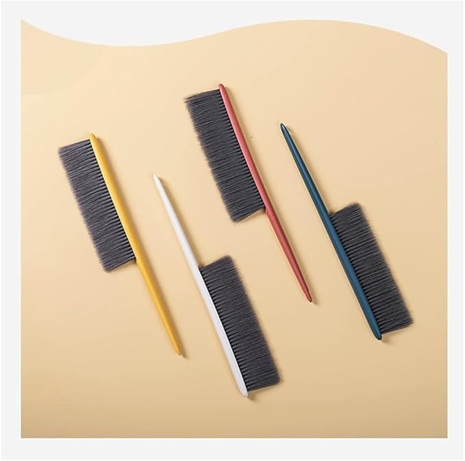 Whisk Broom Hand HeldHand BrushSoft Cleaning Brush Hotel Family Clothes Dust Hair Sofa Bed Sheets Bedspread Carpet Cleaning Can be Washed Repeatedly(Yellow)