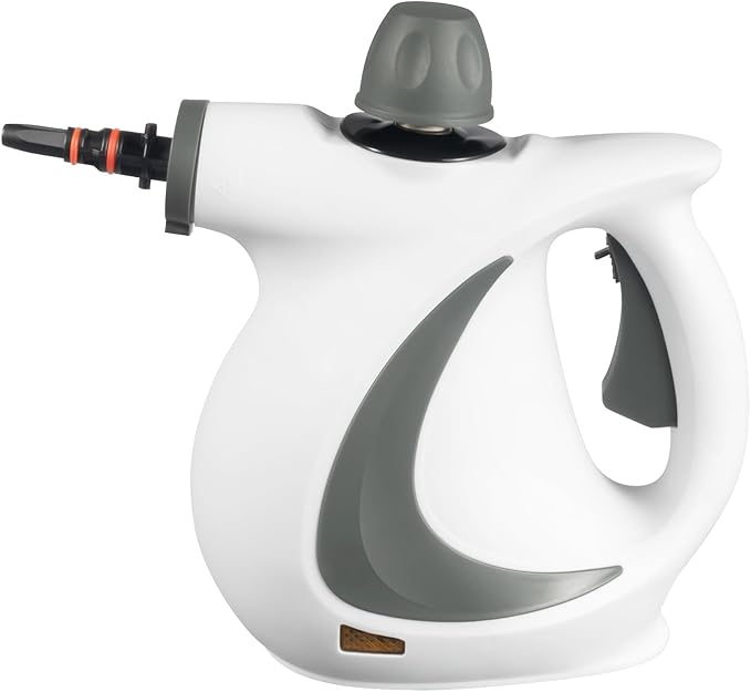 Handheld Steam Cleaner for Home Use 1050W Multipurpose Steamer Machine with Multiple Nozzles &amp 11.8oz Tank 3 Bar Pressure 239°F Steam for Tile Floor Kitchen Car Upholstery Cleaning Grey
