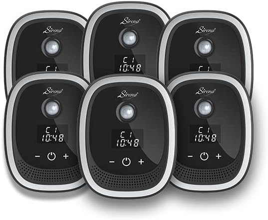 Sirena Air Ionizers for Home Negative Ion Filtration System Quiet Air Freshener for Bedroom Kitchen Removes Odors Smoke Dust Pets Mini Ionic Air Purifier w/built in Clock and Night Light (6)