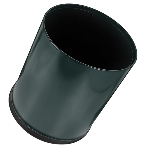 PRETYZOOM Elegant European Style Trash Can Upgraded Fire-Resistant Household Wastebasket for Home Office Bathroom Convenient Design Deep