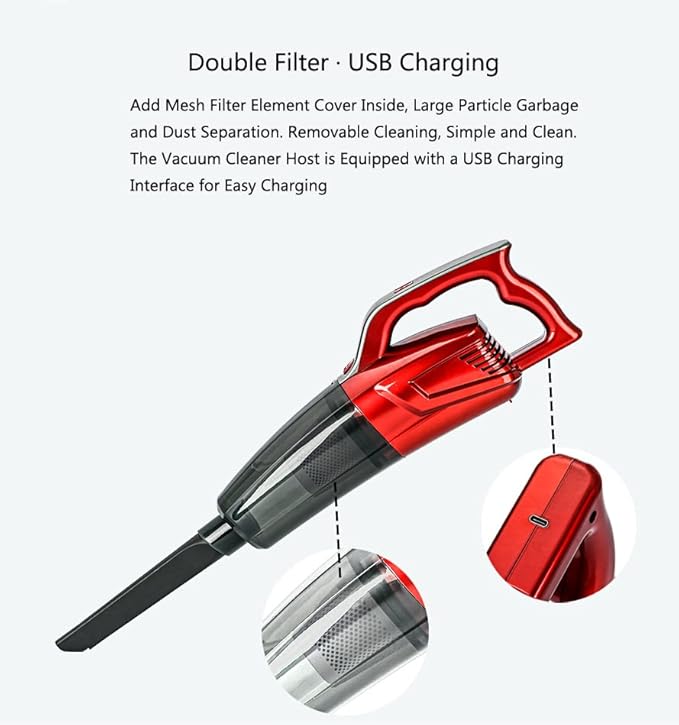 Cordless Wet Dry Vacuum Cleaner and Mop All in One Light Weight Powerful Stick Vacuum Cleaner and Mop One-Step Cleaning Rechargeable Upright Vacuum Cleaner for Home Hard Floor Pet Hair (R