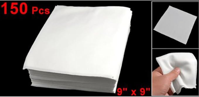 Sanbo Clean Room Wiper White LCD PCB Wiping Cloth 9 inch x 9 inch Including 150 Pcs