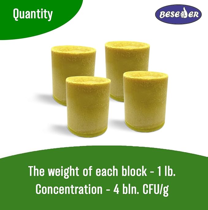 Beseder Grease Trap Cleaner (4 blocks x 1 pound = 4 pounds)