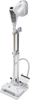Steam Mop Cleaner 1300W Electric Steam Mop with Cord Wrap Box and Clean Kit 2 Steam Levels Adjustable Handheld Steam Cleaner for Living Room Kitchen Bedroom White+Silver 120V 140°C