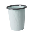 Zerodeko 2pcs Medium Plastic Ring Trash Can Simple Design for Office Kitchen Cabinet Wastebasket Dustbin Garbage Container