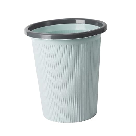 Zerodeko 2pcs Medium Plastic Ring Trash Can Simple Design for Office Kitchen Cabinet Wastebasket Dustbin Garbage Container
