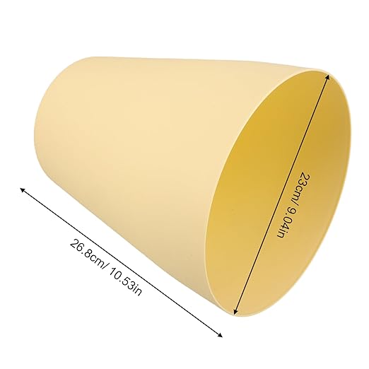 Happyyami Modern Plastic Waste Basket Large Capacity Trash Can for Home Office Bedroom Bathroom
