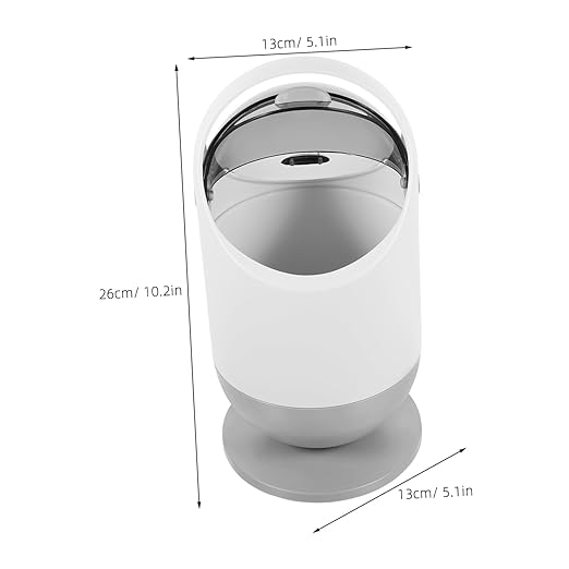 Mini Desktop Trash Can Portable Grey Wastebasket for Office Bathroom Kitchen Compact Garbage Bin Lid for Easy Disposal
