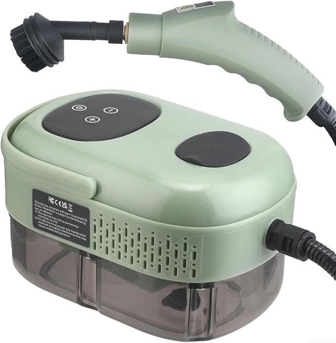 Handheld Steam Cleaner 2500w Pressurized Steamer for Cleaning Multi-Purpose Steamer for Home Fast Heating Steam Cleaner Portable Steamer for Window Kitchen Floor