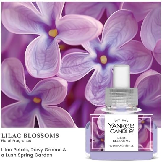 Yankee Candle Scent Plug Refill Lilac Blossoms (Pack of 4)