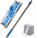 Household Flat Mop Floor Cleaning Mops Bucket Dust Easy Broom Rotating Mopping Oil Adsorption