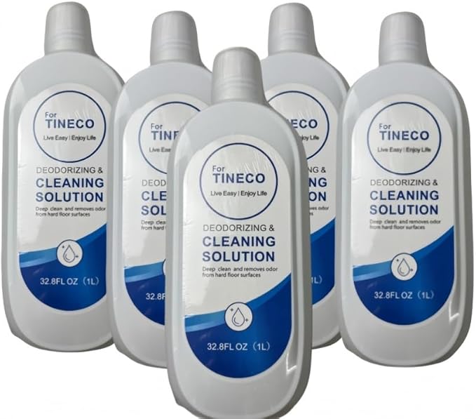 Compatible with TINECO Hard Floor Original Cleaning &amp Deodorizing Solution 32.8 Fluid Ounces (1L) Deep Stain Removal Long Lasting Deodorizing Multi-Purpose Cleaner(2pcs)
