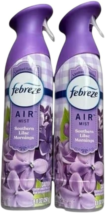 FE.BRE.ZE. AIR FRESHENER. Mist Southern Lilac Mornings Scent 2 Bottles (pack 2)