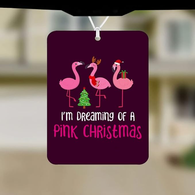 Flamingo Car Freshener Set of 6 - Christmas Themed Car Air Freshener - Animal Air Freshener for Car