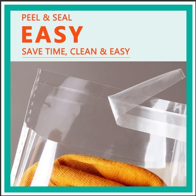 iMailer - 1000 Pcs - 6 x 9 Clear Plastic Cellophane Bags - Resealable Self Sealing Cello Bags for A7 A8 A9 Cards &amp Envelopes Photo Prints Candies