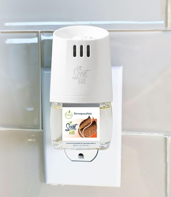 Scent Fill Stroopwafels Plug in Air Freshener 4 Scented Oil Refills