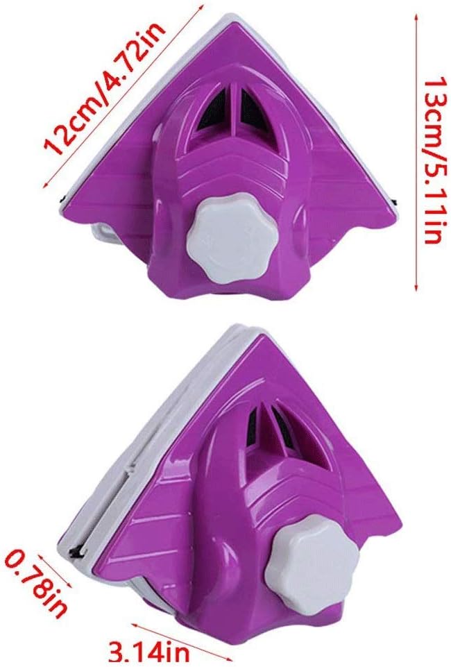 Cleaning Brush Wiper Side Magnetic Window Cleaner With Ergonomic Handle Design For Single Layer/Double Glazing Thickness