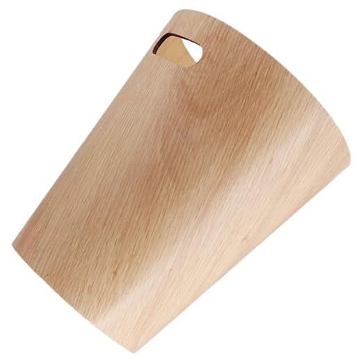 Garneck Wooden Trash Can Small Wastebasket Round 23X23X28Cm Desk Garbage Bin for Bedroom Office Table Use