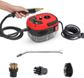 Saker handheld steam cleaner36oz Large Capacity 2500W Steam Cleaner with 6-Level Adjustment 10s Quick Heat for Kitchen Bathroom Car (Red-Single Knob Control)