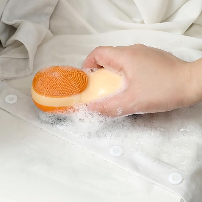 Silicone Household Clothes Washing BrushTwo-Sided Laundry Stain Remover Brush for Clothes Underwear 3 Pack