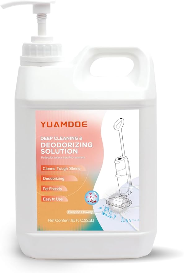 Deep Cleaning &amp Deodorizing solution 85FL OZ/2.5L Designed for Tineco Compatible with Floor One Series &amp iFloor Series(EXCEPT S5 Steam/S7 $team/iFLOOR 5 Steam)Blended Flowery