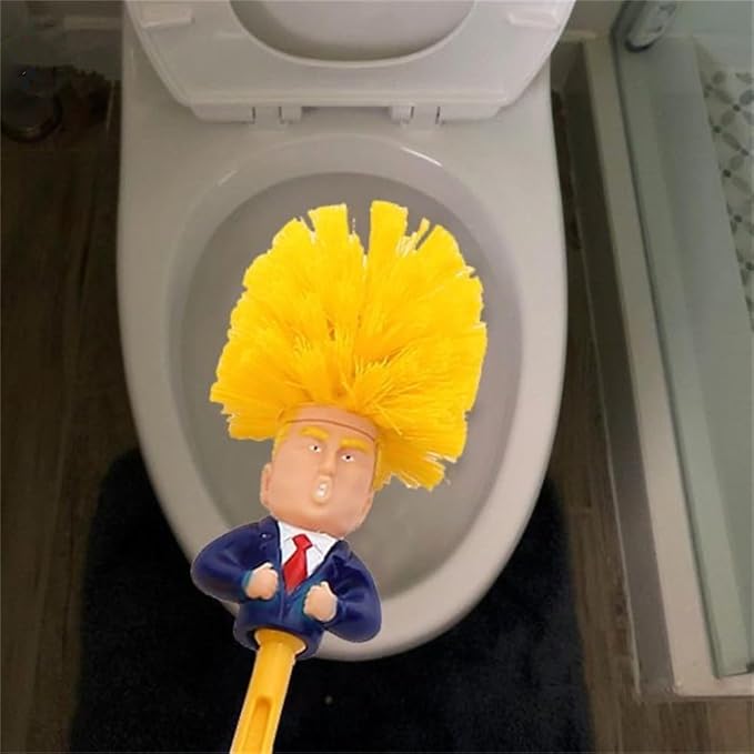2PCS SetFunny Toilet Brush SetsCompact Size Toilet Bowl Brushes and Holder Toilet Brushes for Bathroom Tools