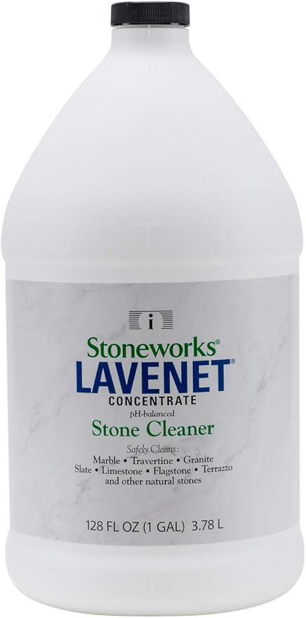 Lavenet Concentrate (1 Gallon) pH-balanced cleaner for marble granite travertine limestone terrazzo slate flagstone and other natural stones
