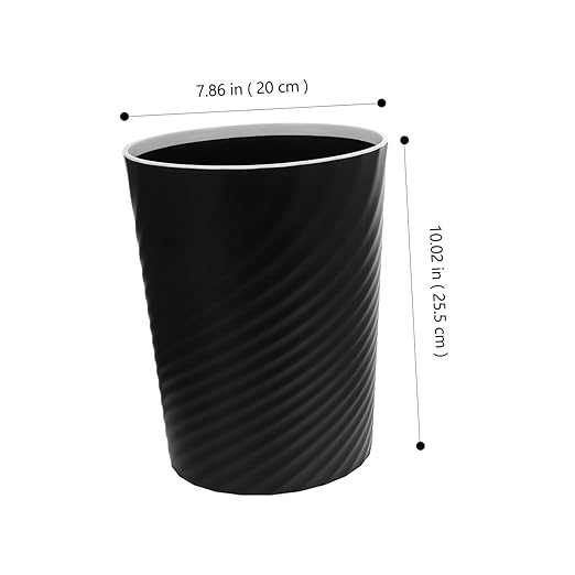 OUNONA 2pcs Small Trash Can Nordic Style Open Wastebasket Versatile Plastic Garbage Bin for Bedroom Office and Bathroom Combination