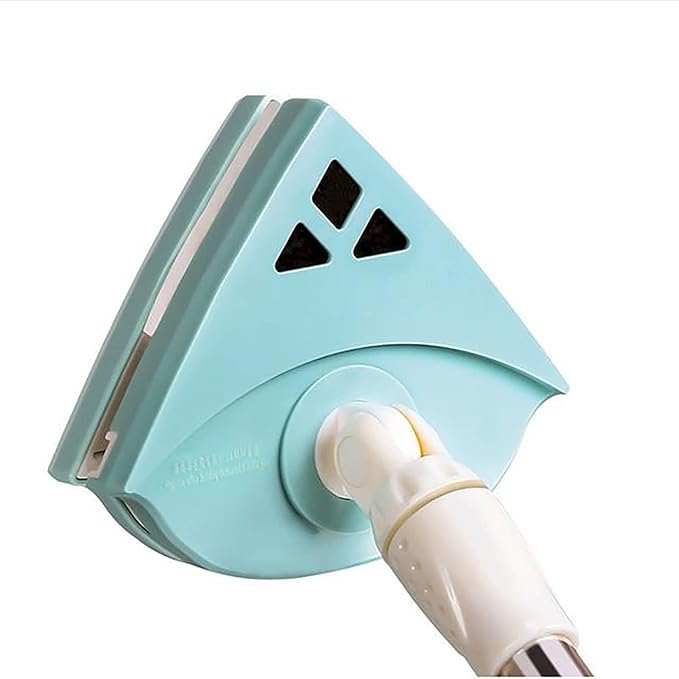 Bao Monad Glass Wiper Double-Sided Window Cleaning Cleaner Household high-Rise Building Cleaning Cleaning Tool Brush for households White (Blue)
