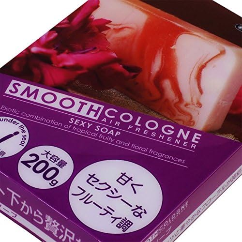 4x200 Gram 1 H x 4 W x 5.4 L Smooth Cologne Sexy Soap Scent ABS Plastic/Gel Based Brick Style Indoor/Interior/Home/Car/Restroom/Bathroom Air Freshener Odor Eliminator Deodorize