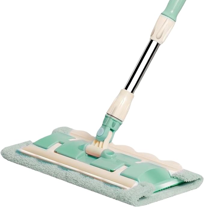 Microfiber Mops 360 Degree Rotating Quick Cleaning Tool Floor Maintenance Accessory Telescopic Handle Mop 7 Pads Kit Home Apartment Cleaner Multipurpose Floor Mop for Daily Maintenance