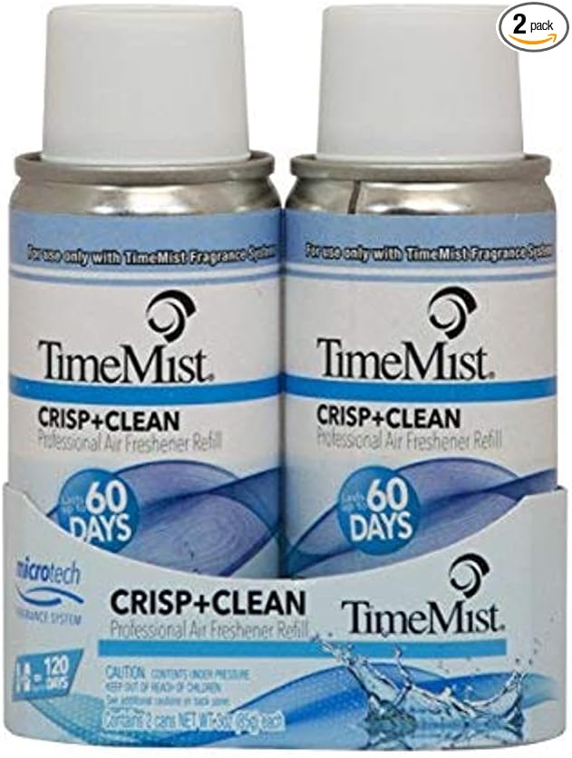 Zep TimeMist Crisp+Clean Refill (2-Pack) 3 Ounces TMFB32PK