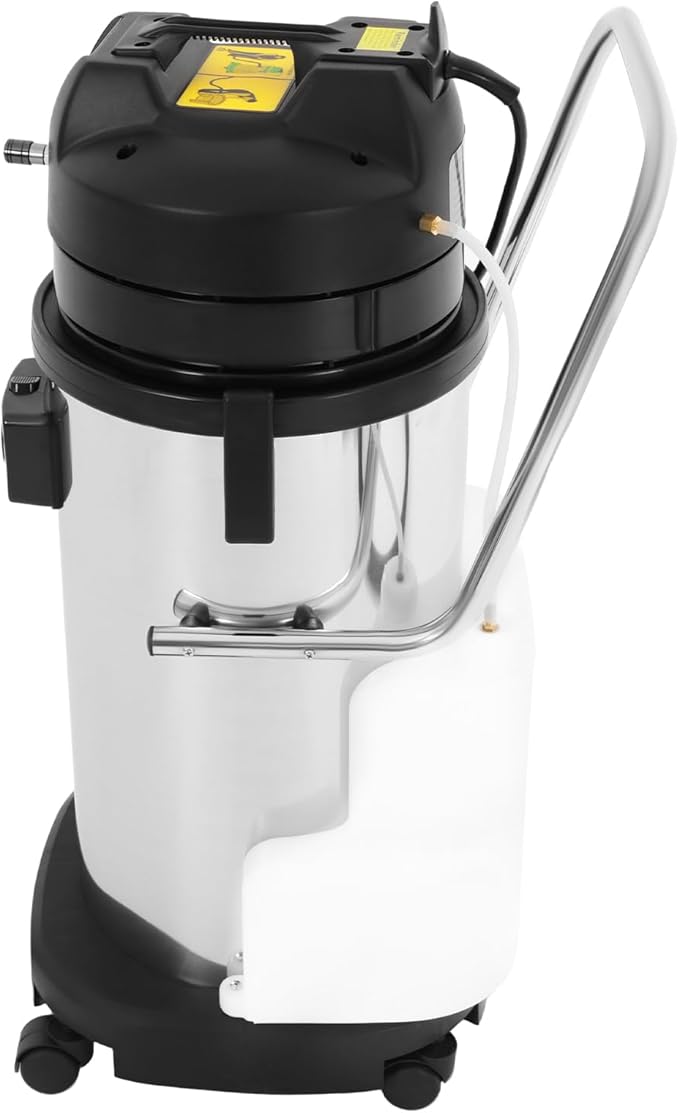 3in1 40L/11Gal Stainless Steel Commercial Carpet Cleaning Machine1000W Powerful Water Absorption Carpet Cleaning Machine Vacuum Cleaner Extractor for Hotels Guest Houses Offices
