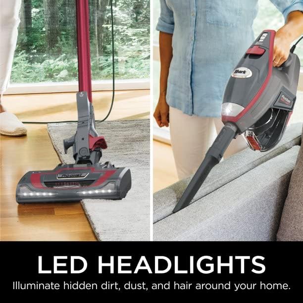 SHARK HV370 Rocket Pro Corded Stick Vacuum Comet Red (Renewed)