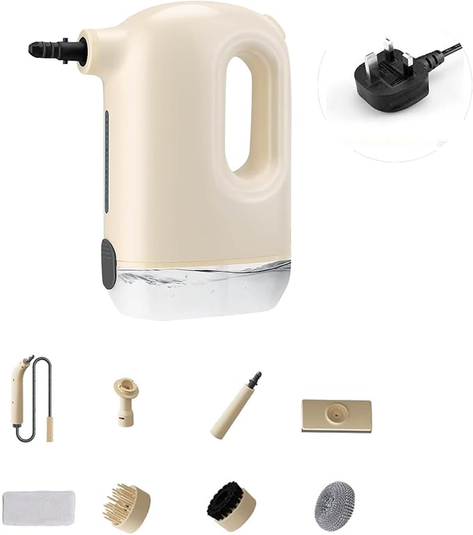 1200W Steaming Cleaner for Car High Temperature Pressurized Steam Machine Portable Handheld Steamer with Brush