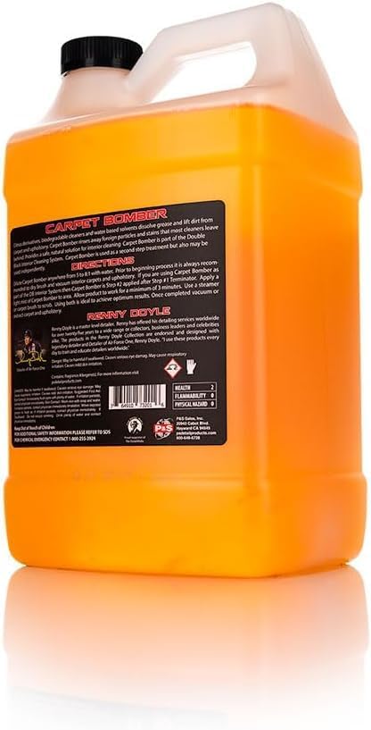 P &amp S PROFESSIONAL DETAIL PRODUCTS Carpet Bomber – Professional Upholstery Cleaner Citrus-Based Formula Removes Grease Dirt &amp Odors Highly Dilutable Safe for Engines &amp Wheel Wells - 1