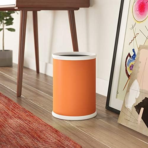 Kraftware Fun Colors Oval Wastebasket 14” Spicy Orange