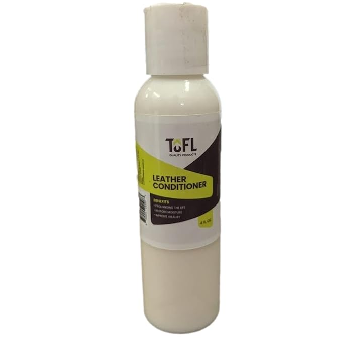 TOFL Leather Cleaner and Conditioner Bundle (4 oz) for Furniture Car &amp Automotive Interior Detailing Leather Clothing &amp Accessories Bags Purses Boots &amp Jacket