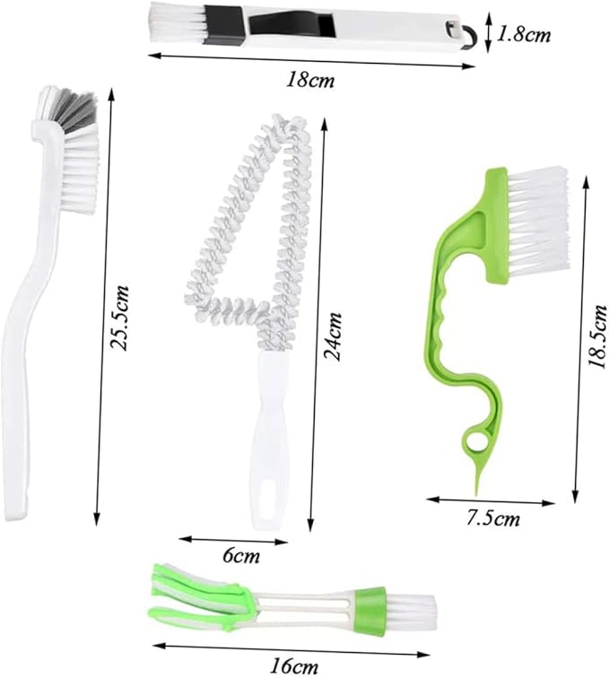 PartyKindom 10pcs Household Deep Cleaning Brush for Tile Grout and Corners Ergonomic Handheld Design for Easy Use for Bathroom and Kitchen Cleaning