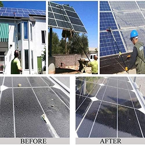 Telescopic Glass Cleaning BrushCleaning Brush Water Fed Pole Kit Solar Panel Cleaner 3.6-11M Window and Solar Cleaning Pole Brush Window and Solar Panel Cleaning Syste