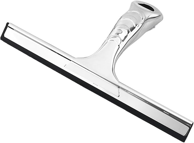 Stainless Steel 10'' INCH Window Glass Wiper Mirror Scraper Car Hotel Cleaning Tool(SLIVER)
