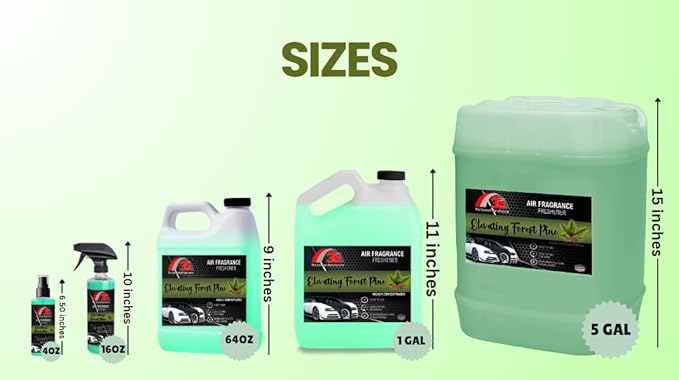 Air Freshener Elevating Forest Pine and Odor Eliminator Premium Smell Fragrance Premium Smell and Odor Eliminator Half Gallon (64 oz)