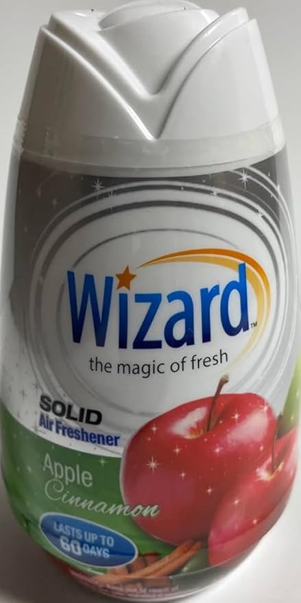 Wizard The Magic of Fresh gel Air Freshener solid air freshener 7.8 oz Apple cinnamon (Pack of 12)