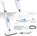 1500W Portable Floor Steamers Electric Hand Held Steam Cleaner Multipurpose Cleaning Machines with Microfiber Pads Hot Steam Mop Detachable For Cleaning Laminate Hardwood Marble Tile Floor Carpet