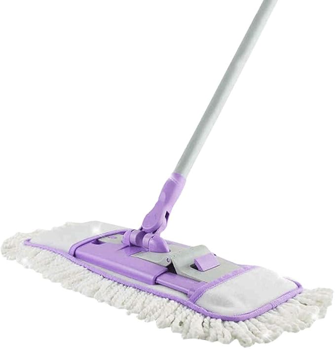 Lazy Flat Mop Stainless Steel Handle House Cleaning Dust Water for Wooden Floor Ceramic Tile Microfibre Fabric