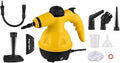 9Pcs Handheld Steam Cleaner Portable Multipurpose Pressurized Steamer for Carpets Floors Upholstery Mattresses Car Seats &amp Kitchen Surfaces Compact Lightweight Design