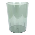 Cabilock Office Waste Basket Round Waste Storage Bin Clear Large Capacity Kitchen Trash Can Wastebasket Garbage Container Bin for Home Bathroom Bedroom Kitchen Office (Green) Clear Container