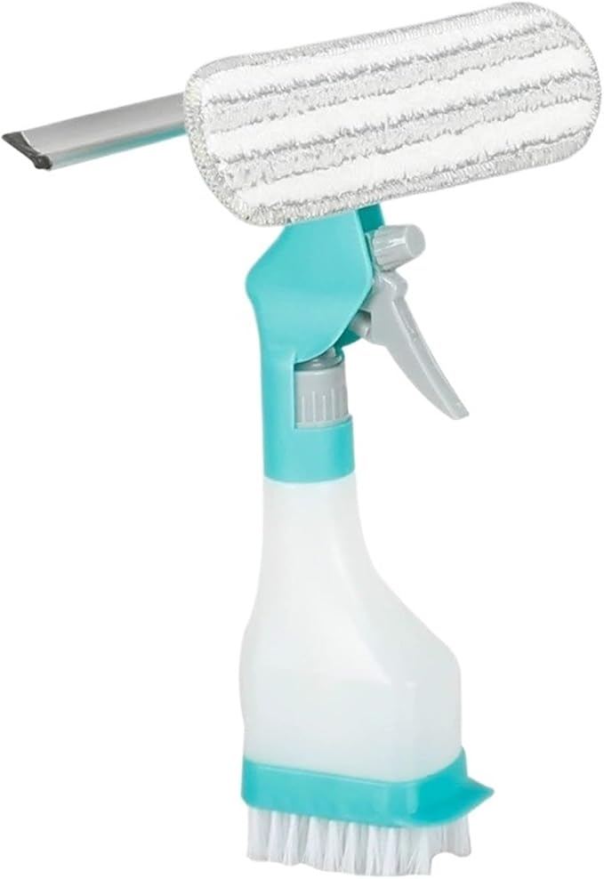 Glass Cleaner Kit: SprayCleaning Brush for Floors Walls Tiles Windows - Multifunctional